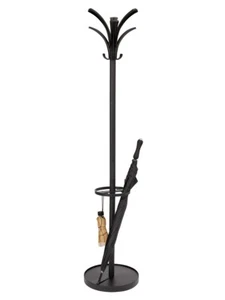 Soporte para abrigo Alba Brio negro con soporte para paraguas, PBRIO N - Imagen 1 de 14