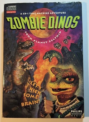 Zombie Dinos From Planet Zeltoid (Philips CD-i, 1993) Long Box Free Ship USA - Image 1 of 4