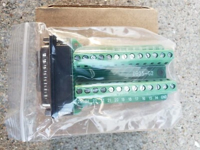 LOTE DE 2 CONECTORES DB25 BREAKOUT CONECTOR D-SUB PIN PLACA PCB  Foto 1 de 4