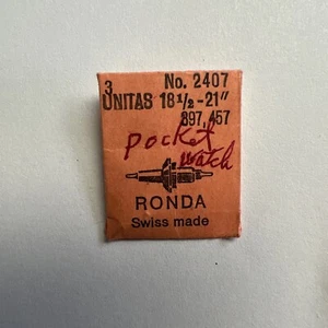 Ronda Swiss Made no.2407 unitas 18 1/2-21 397 457 - Picture 1 of 1