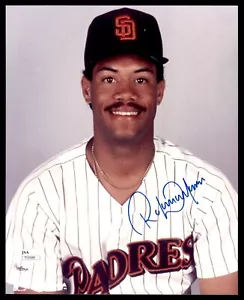 ROBERTO ALOMAR SIGNED 8X10 PHOTO - JSA COA *STICKER ONLY - SAN DIEGO PADRES - Picture 1 of 2