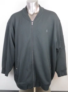 Suéter Polo Ralph Lauren Performance Negro Talla 4XB Bolsillos con Cremallera Completa - Imagen 1 de 13