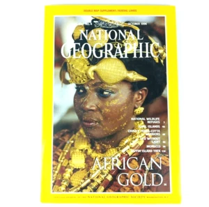 National Geographic Magazine Vtg October 1996 African Gold China Morocco Baffin - Picture 1 of 9