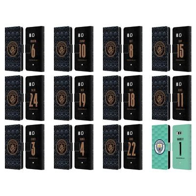 MAN CITY FC 2020/21 MUJER KIT VISITANTE GRUPO 1 FUNDA LIBRO CUERO PARA TELÉFONOS HTC 1 Foto 1 de 4
