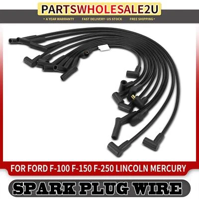 10x Spark Plug Wire Set for Ford F-150 1978-1984 F-250 F-350 Mustang Thunderbird - Image 1 of 4