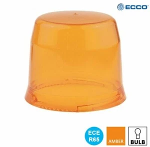 ECCO 400 Series R65 Ricambio Lente Faro Rotante - Ambra Strobo Lampeggiante - Foto 1 di 1