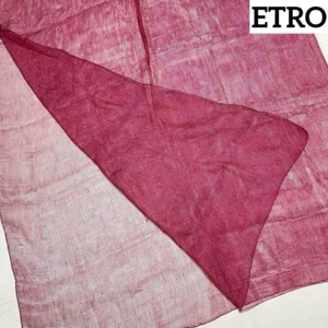 ETRO Stole chiffon Silk mesh Plain purple size 137.7in × 69.2in used in Japan - Picture 1 of 10