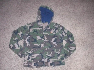 POLO Ralph Lauren CAMO PATTERN full zip Hoodie Sweatshirt youth XL - Picture 1 of 5