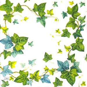 N548# 3 x servilletas de papel individuales decoupage hiedra rambler enredadera hojas verdes ramitas - Imagen 1 de 10