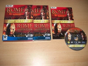ROME TOTAL WAR GOLD EDITION Pc DVD Rom Base Game + BARBARIAN INVASION Add-On - Picture 1 of 1