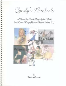 Cyndy's Notebook Songbook for Harp Duet Dewey Owens Beginner Two Copies Included - Picture 1 of 6