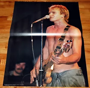 The Police Band STING In Concert Vintage Poster 1979 Classic Rock New Wave 29x39 - Bild 1 von 5