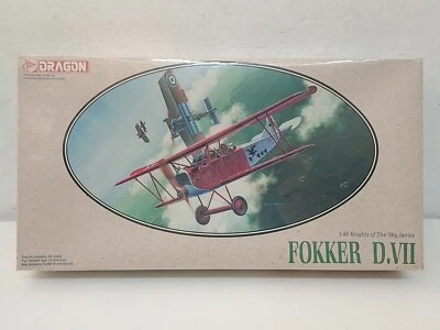 FOKKER D VII DRAGON KNIGHTS SKY SERIES SIGILLATO 1/48 KIT MONTAGGIO AEREO-FR-F38 - Immagine 1 di 4