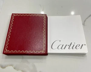 Genuine Cartier Pasha Booklet PCWA4195 Manual + Double Booklet Holder Li-1061 - Picture 1 of 5