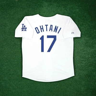 Shohei Ohtani Los Angeles Dodgers Cooperstown Home White Jersey w/ Patch - Image 1 of 4
