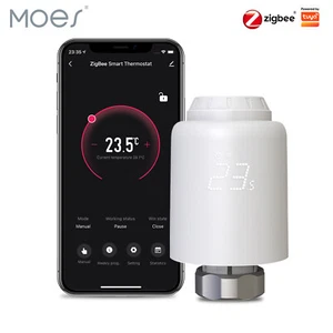 MOES ZigBee Termostato Radiador Inteligente con Alexa Google App Control Remoto Temporizador - Imagen 1 de 21