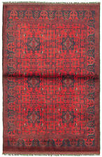 Traditional Hand-knotted Vintage Tribal Carpet 4'0" x 6'5" Wool Rug