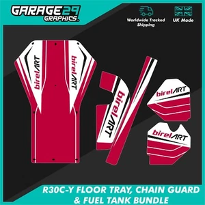 BIREL STYLE STICKER BUNDLE - R30C-Y FLOOR TRAY, FREELINE FUEL TANK & CHAIN GUARD - Picture 1 of 1