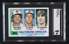 1982 Topps Future Stars Bobby Bonner Cal Ripken Jr #21 SGC 9 MINT Rookie RC HOF