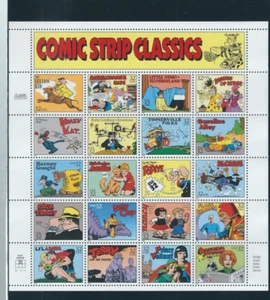 US SC # 3.000 Comic Strip Classics , Pane of 20 . MNH..... - Picture 1 of 1