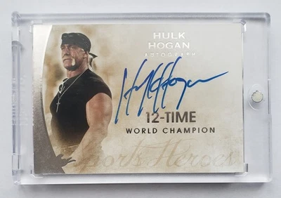 2014 Leaf Hulk Hogan Sports Heroes autógrafo automático en tarjeta patio WWF WWE 🔥🔥🔥 Foto 1 de 2