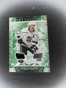 ADRIAN KEMPE 2024-25 UPPER DECK ARTIFACTS EMERALD DUAL USED PATCH /65 - Picture 1 of 2