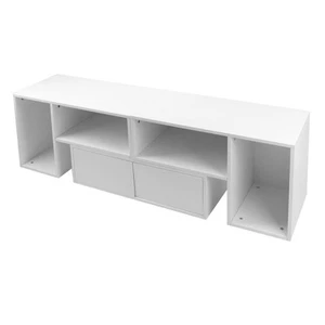 Mobile TV da Tavolo Supporto Pannello Set con Luce LED Cassetto Soggiorno Casa - Foto 1 di 24