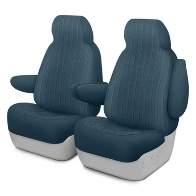 For Toyota Tacoma 05-08 Plush Regal 1st Row Medium Blue Custom Seat Covers Foto 1 de 2