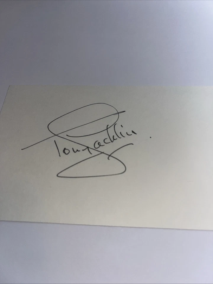 Tony Jacklin HOF Signed 3x5 index Card - Image 1 of 1