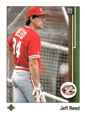 1989 Upper Deck #276 Jeff Reed Cincinnati Reds Baseball Card - Image 1 of 2