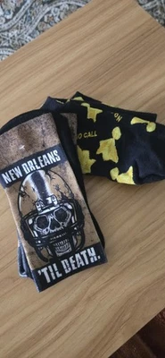 Calcetines New Orleans Saints Calcetines Medianos de Compresión Plus Calcetines Bandera SIN LLAMAR Gratis Foto 1 de 4