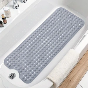 Tappetini per Vasca da Bagno e Doccia, Extra Lunghi Antiscivolo 39,3 x 15,7 Pollici Tappetino da Bagno con... - Foto 1 di 9