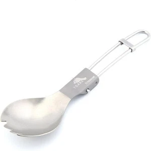 Ultralight Titanium Tableware Flatware Cutlery Fork and Spoon - Picture 1 of 6