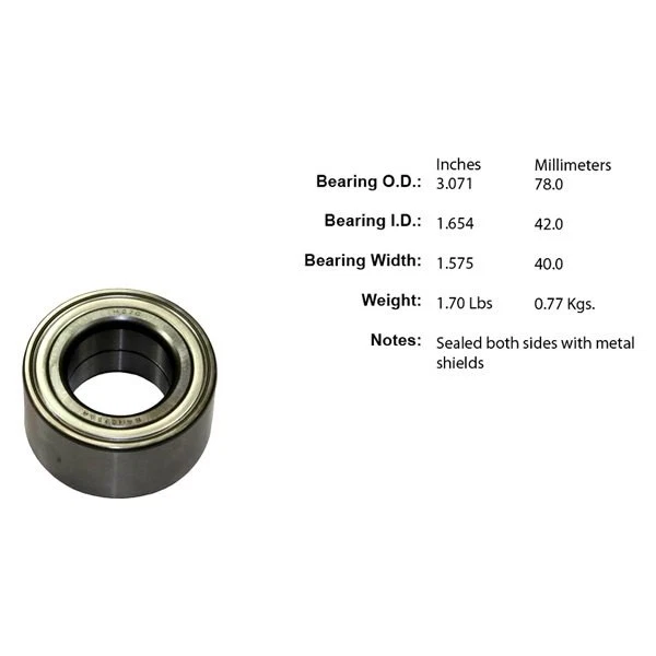 For Hyundai Elantra GT 13-17 Wheel Bearing C-Tek Front Driver Side Standard - Imagem 1 de 1