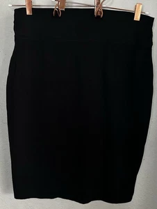 Gonna classica in maglia nera Hybrid & Company taglia 1X - Foto 1 di 5