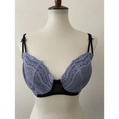 Betsey Johnson Bra Women 32DDD Lingerie Lace Colorblock Intimates - Изображение 1 из 4