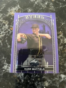 2024 Leaf Trinity Steel Purple #S-59 Kash Mayfield #3/49 - Bild 1 von 2