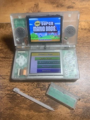 Personalizado Transparente (Brilla en la Oscuridad) Nintendo Ds Lite *LEER DESCRIPCIÓN* Foto 1 de 4