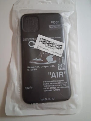 Black Phone Case For Nike Air Jordan For iPhone 11 12 13 14 15 Sneakers - Image 1 of 4