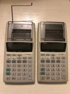 Casio Tax And Exchange HR-8TE Printing Calculator Set Of 2 - Image 1 of 4