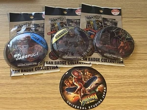 Spider-Man The Ride Can Badge Collection USJ Collectible Sticker New - Picture 1 of 1