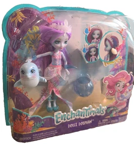 Muñeca Delfín Dolce Enchantimals + Accesorios Aprox 6", Edad 4 + Nueva en Caja - Imagen 1 de 2