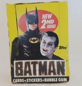 🦇Vintage 1989 BATMAN Movie Series 2 Topps Trading Cards Empty Display Box - Picture 1 of 7