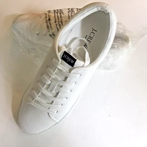 J. Crew Sneakers weiß Road Trip Canvas Turnschuhe Damen 9,5 neu im Karton - Bild 1 von 3