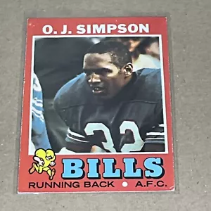 1971 Topps - #260 O.J. Biglietto Simpson 2° anno Buffalo Bills Grandi EX CARD A+++ - Foto 1 di 6