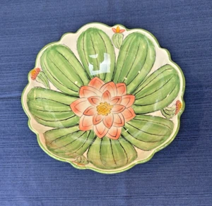 Cracker Barrel Cactus Flower Bowl Ranch Collection Succulents 11” X 3.5” NWOT - Picture 1 of 4