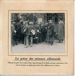 ALMA Mine c. 1910 - Bergarbeiterstreik Ruhr Polizei Deutschland - 134 - Bild 1 von 1