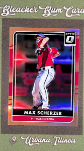 2016 Panini Donruss Optic #97 Max Scherzer Refractor SP Parallel #/199 - Mets
