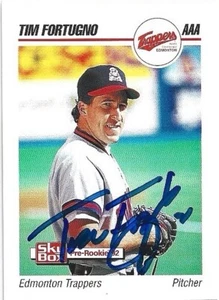 1992 Skybox AAA #78 Tim Fortugno Signed Card - Picture 1 of 1