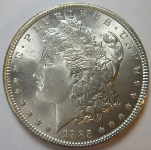 1885 Silver Morgan Dollar -Brilliant UNC- (#71o) - Picture 1 of 2